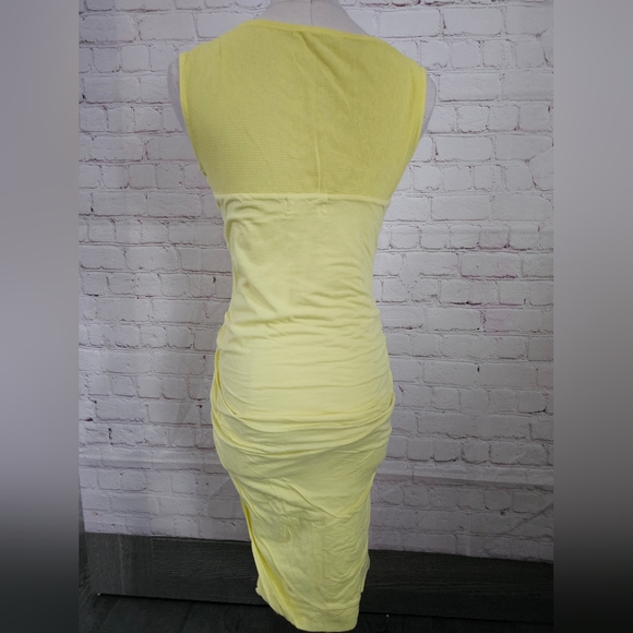 Velvet by Graham & Spencer Gauzy Whisper Rocco Dress | Canary | Small | NWOT - Picture 4 of 11